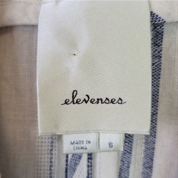 ANTHROPOLOGIE Elevenses Minaret Vest Linen Crochet S - Picture 4 of 13